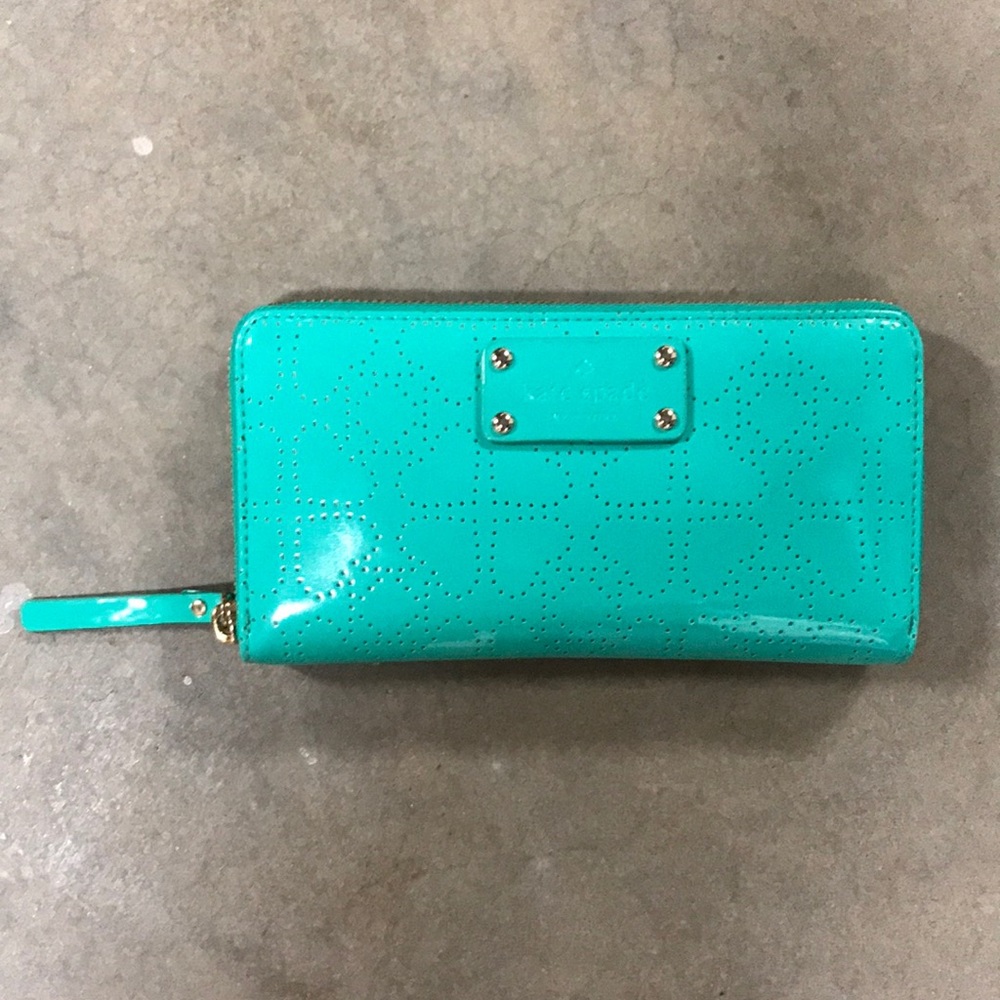 Kate Spade wallet.  Sea foam green.